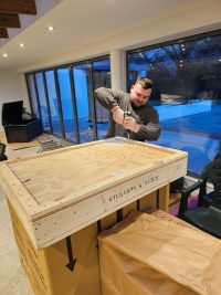 Custom moving crate making