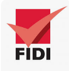 FIDI logo with a red tick mark