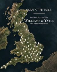 Map of Great Britain marking every collection point for A Seat at the Table, from Cornwall to the north of Scotland
